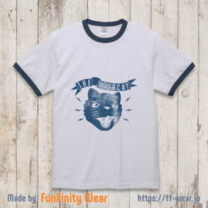 アメカジ風ネコのデザインTシャツその２