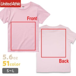 【前面”裾”＋背面”上”】女性用 UAの高品質Tシャツ