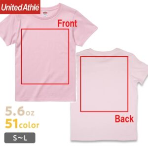 【背面”上”】女性用 UAの高品質Tシャツ